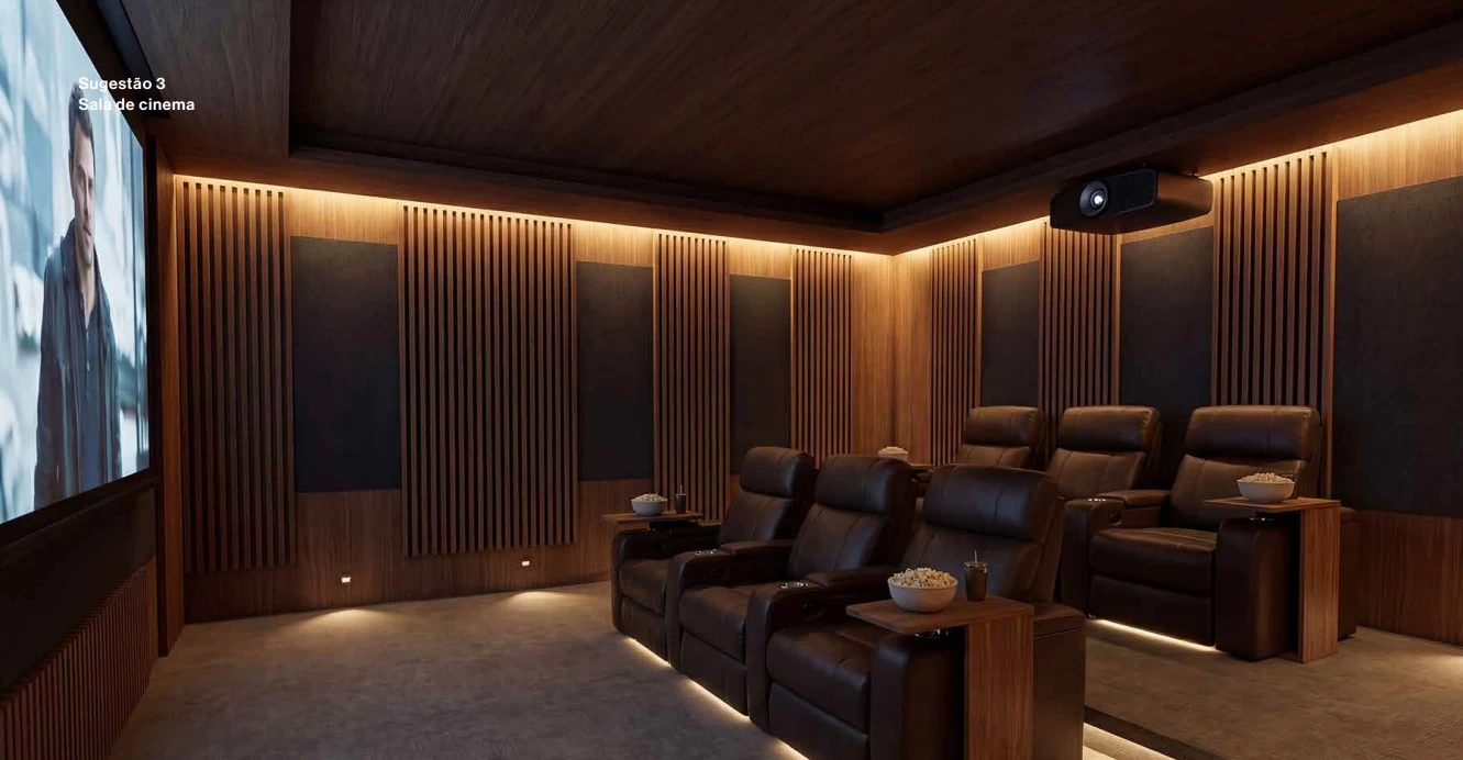 sala de cinema Bruma Mozak Leblon até 5 suítes! sala de cinema Bruma Mozak Leblon até 5 suítes!